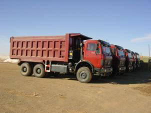 Beiben dumper in Baiyun jernmine