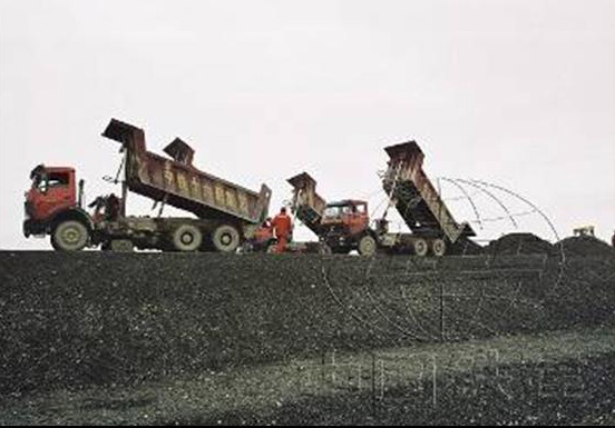 BeiBen truck working on Tibet Rial way location 